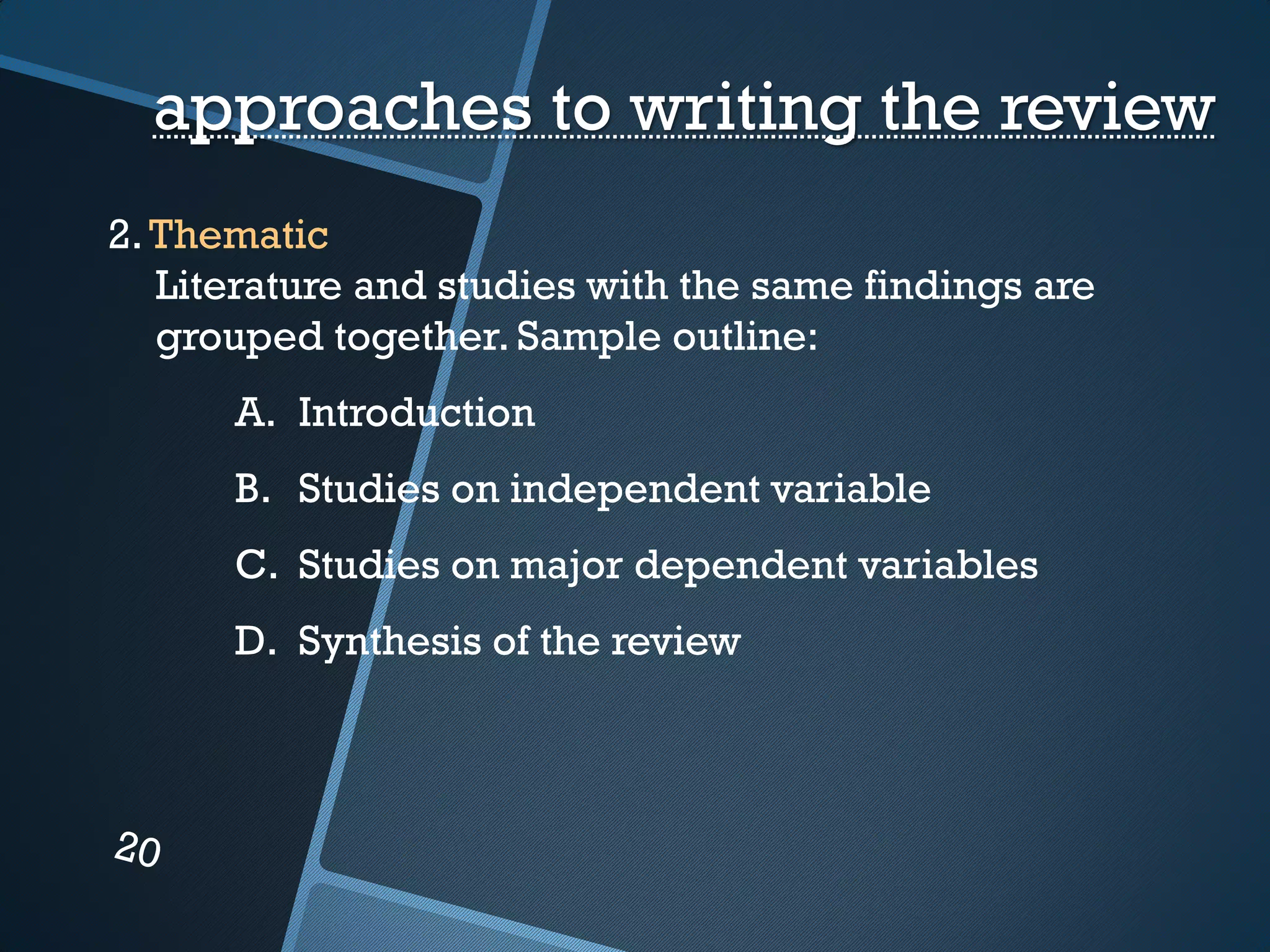 Example Of Rrl In Thesis Review of Related Literature-Thesis Guide | PDF