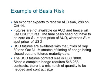 Rkm chapter 06 hedging strategies using futures | PPTX
