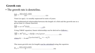 Growth rate
• The growth rate is denoteline.
 