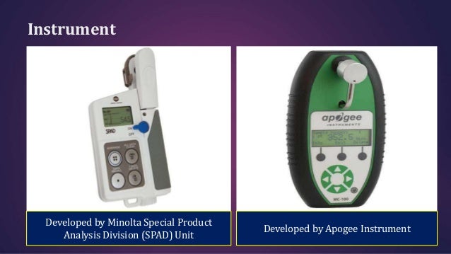 chlorophyll meter and its