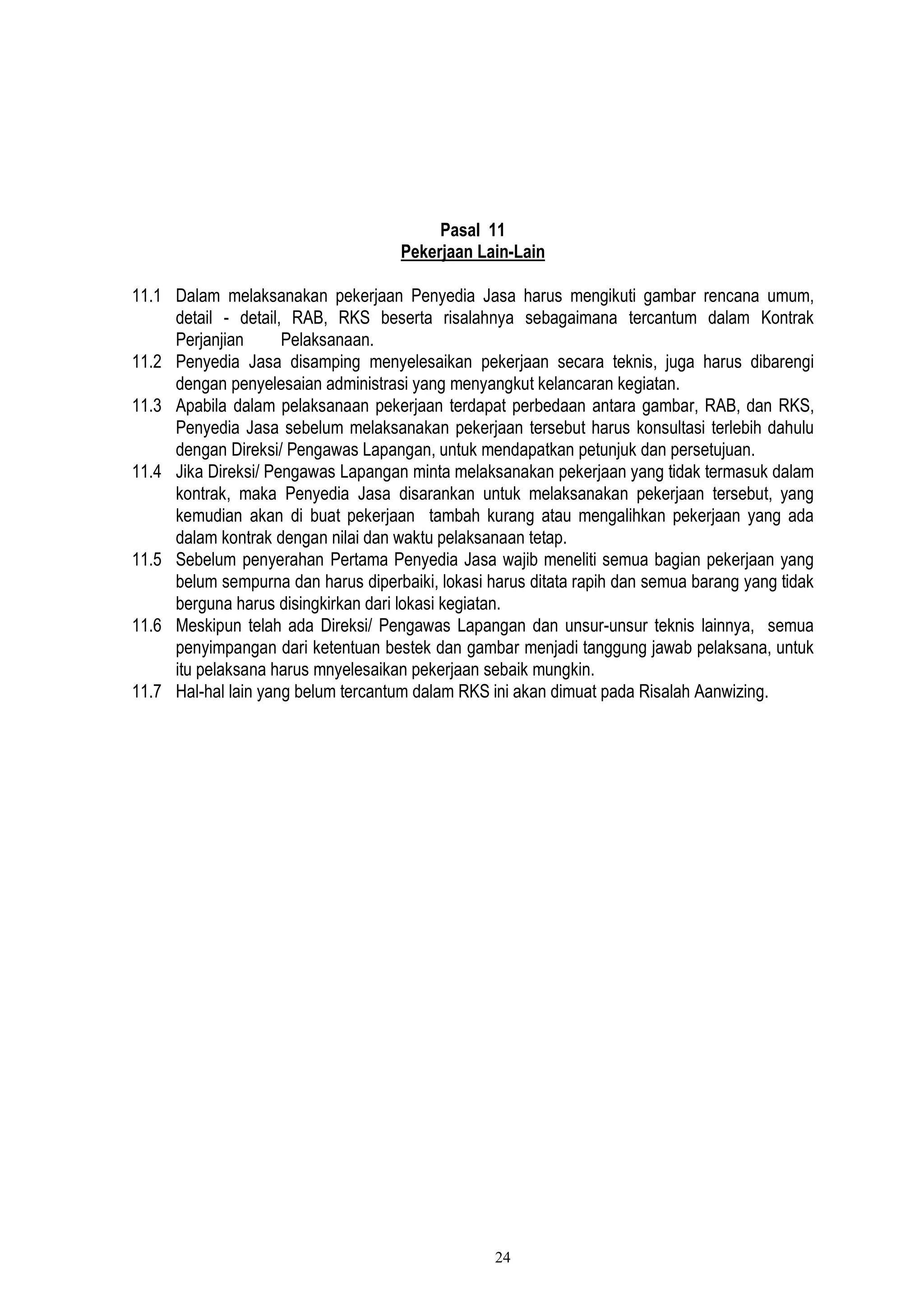 RKS infrastruktur perbaikan jalan lingkungan | PDF