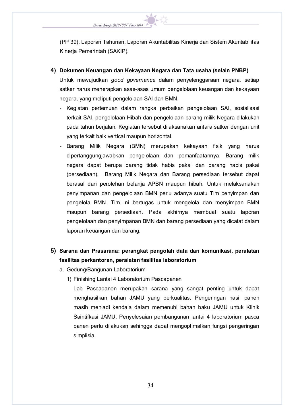 Rencana Kinerja Tahunan 2014