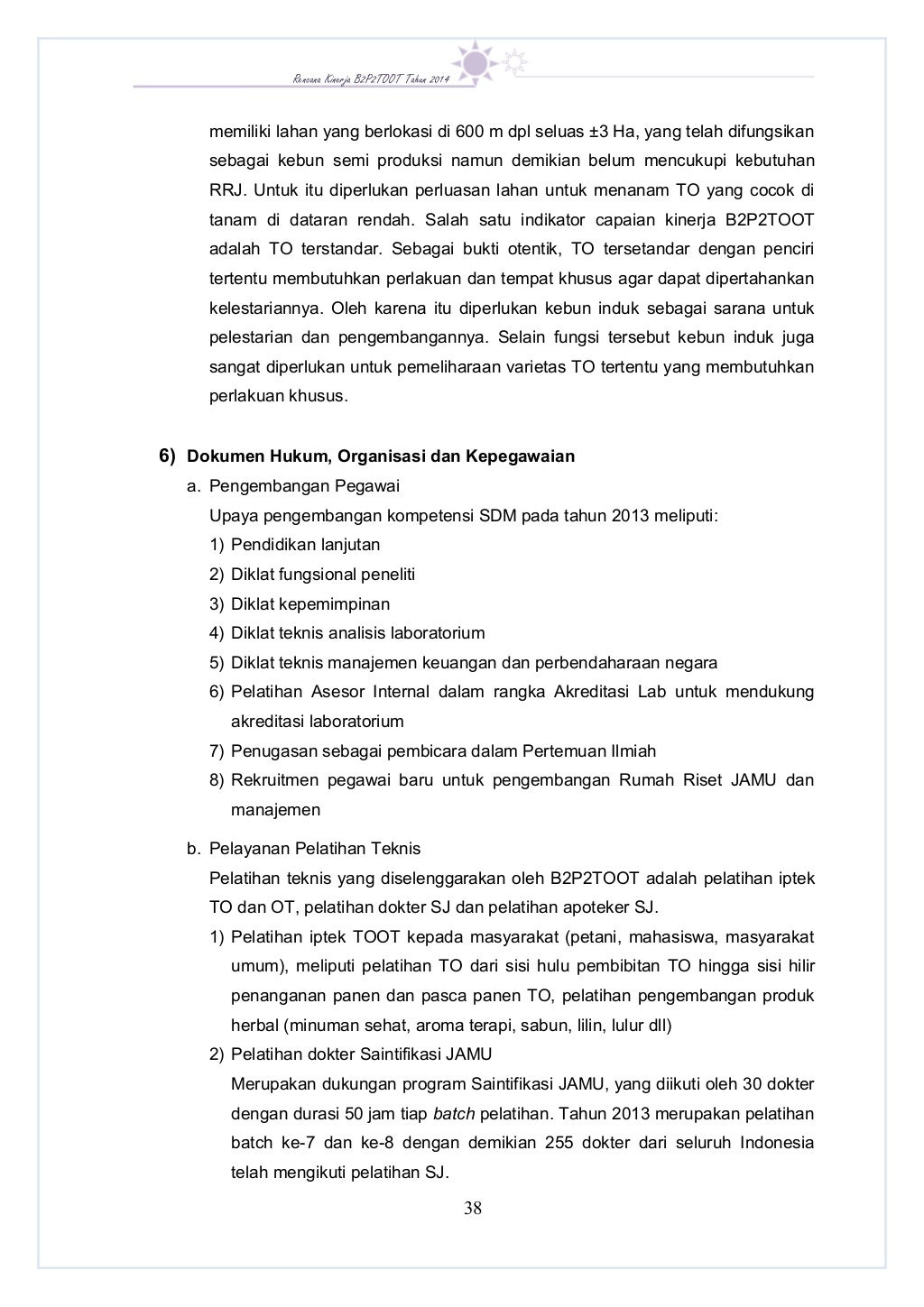 Rencana Kinerja Tahunan 2014