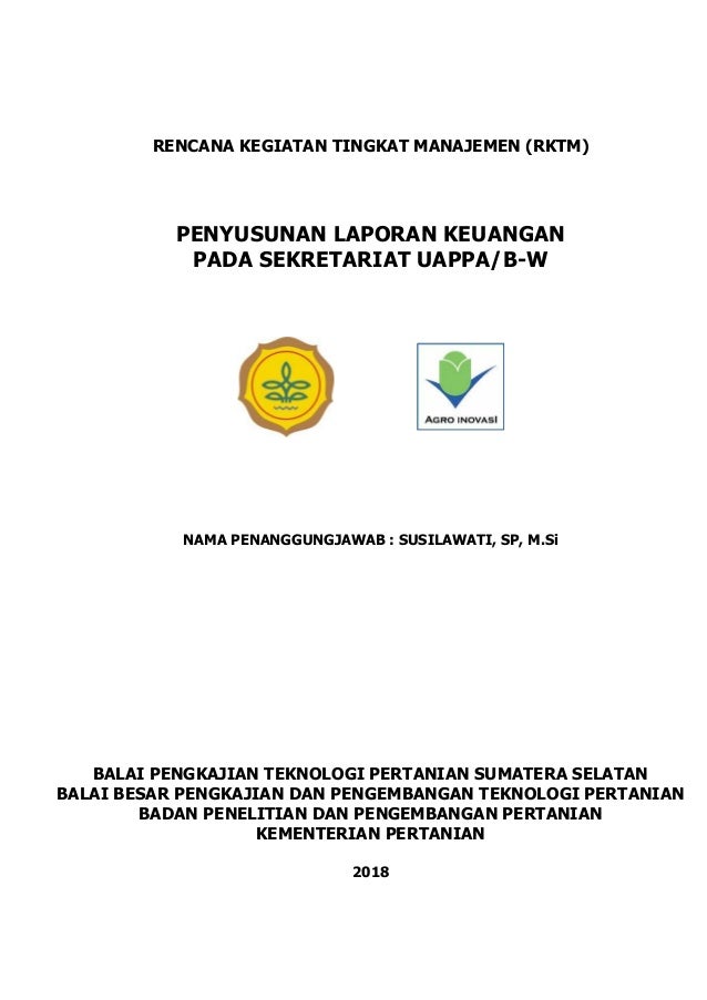 Rktm Penyusunan Laporan Keuangan Sai Pada Sekretariat Uappa Bw Ok