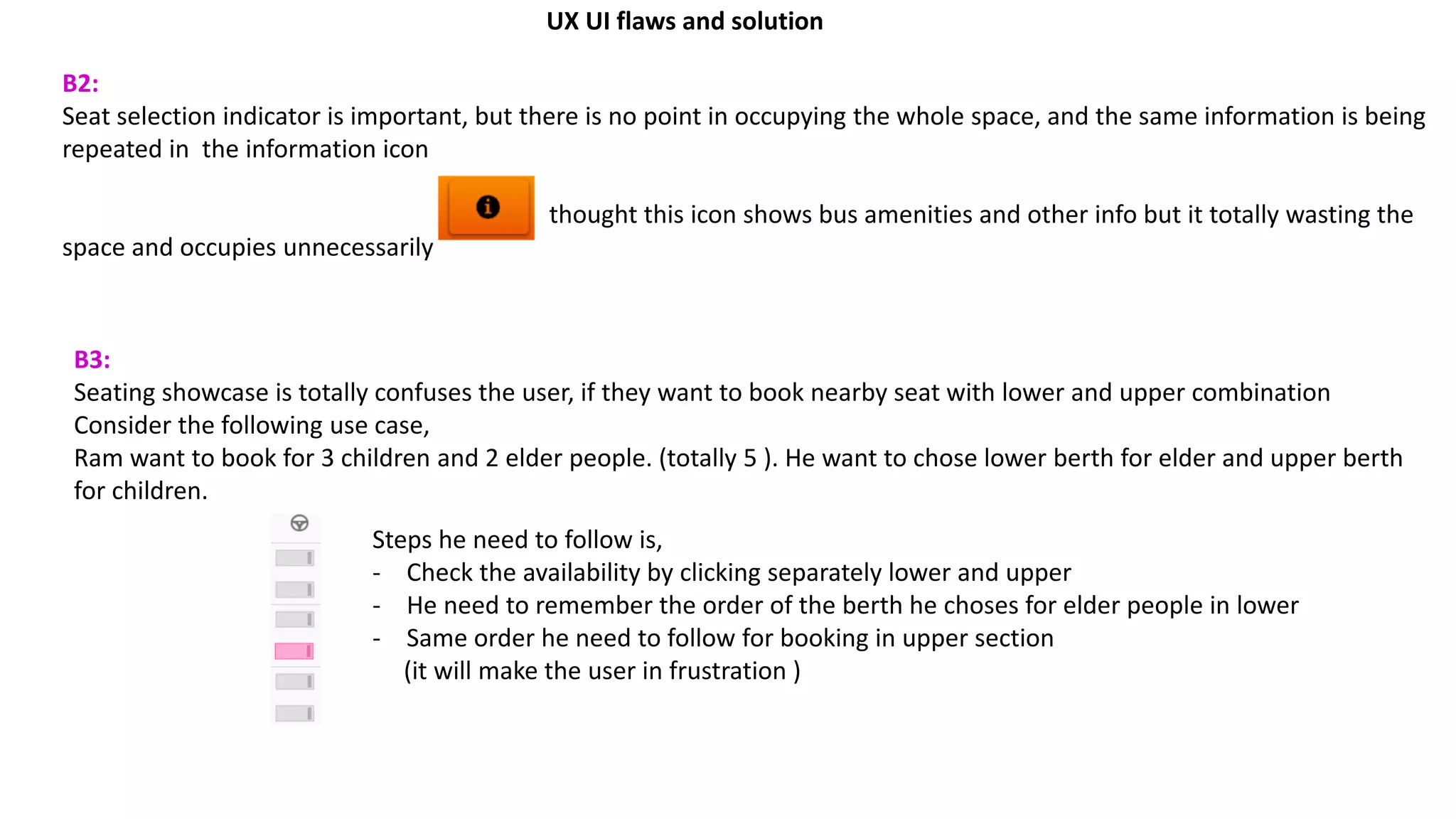travelyaari ux ui feedback | PPT