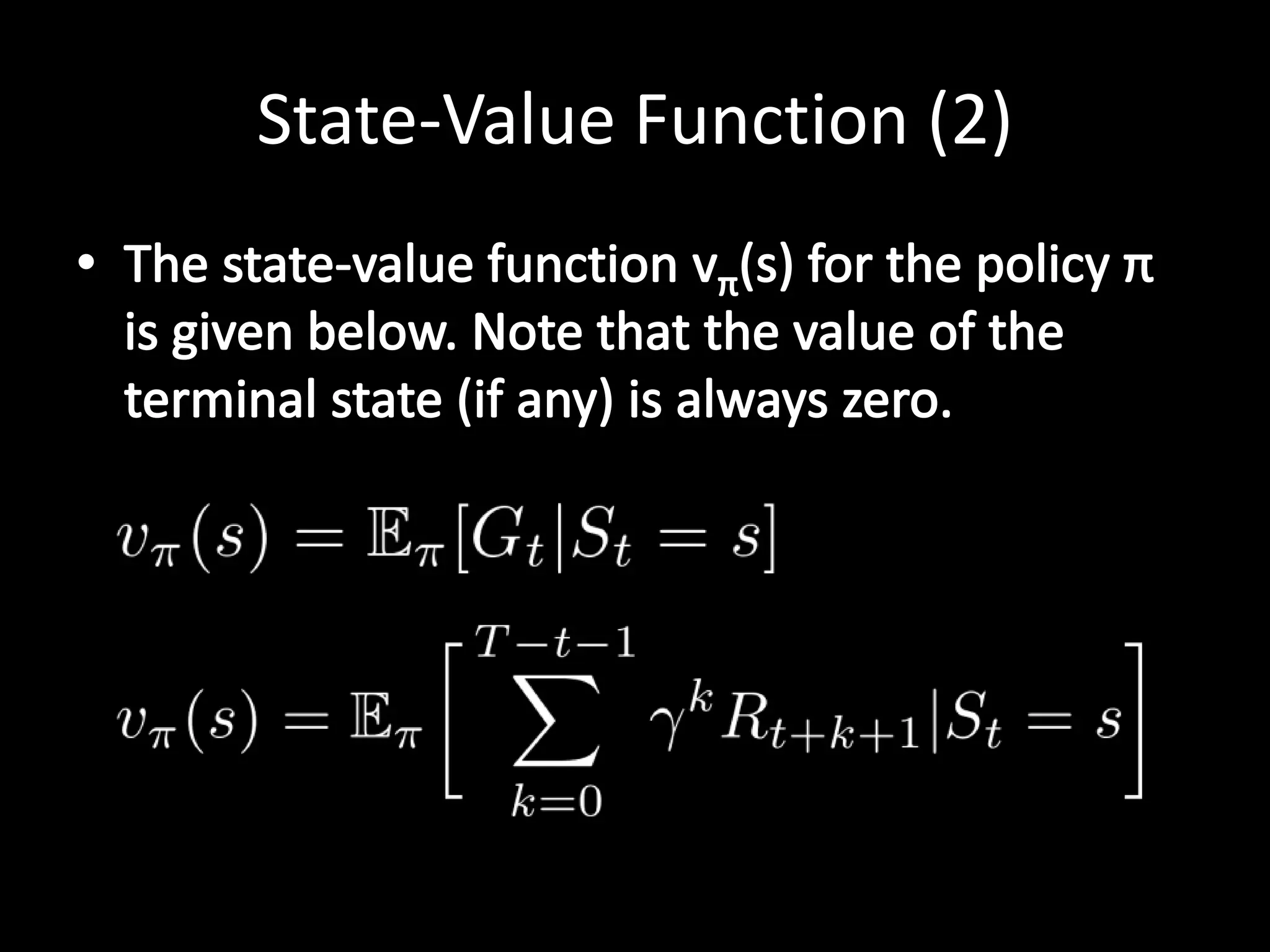 State-Value Function (2)
 