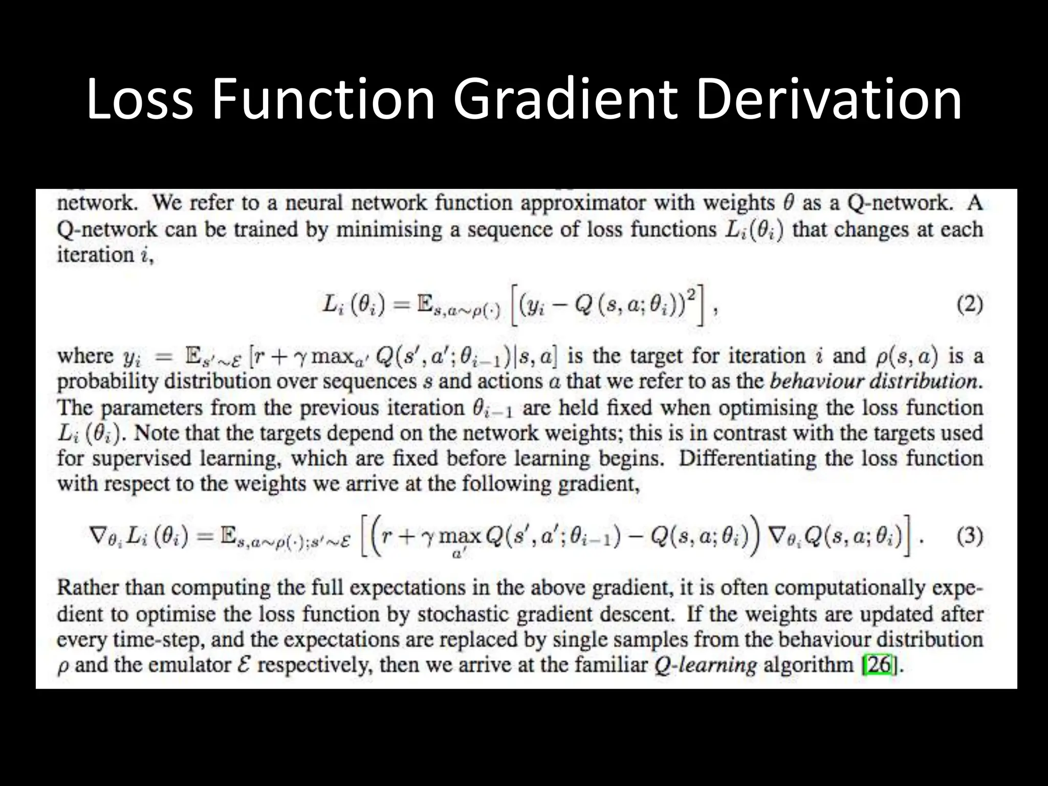 Loss Function Gradient Derivation
 