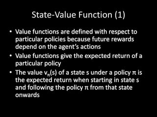 State-Value Function (1)
 