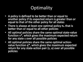 Optimality
 
