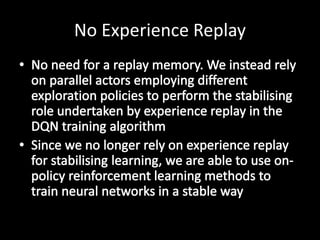 No Experience Replay
 