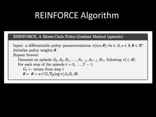 Reinforce Algorithm Example Reinforcement Learning: An Introduction.pptx