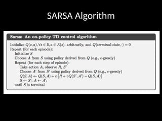 SARSA Algorithm
 