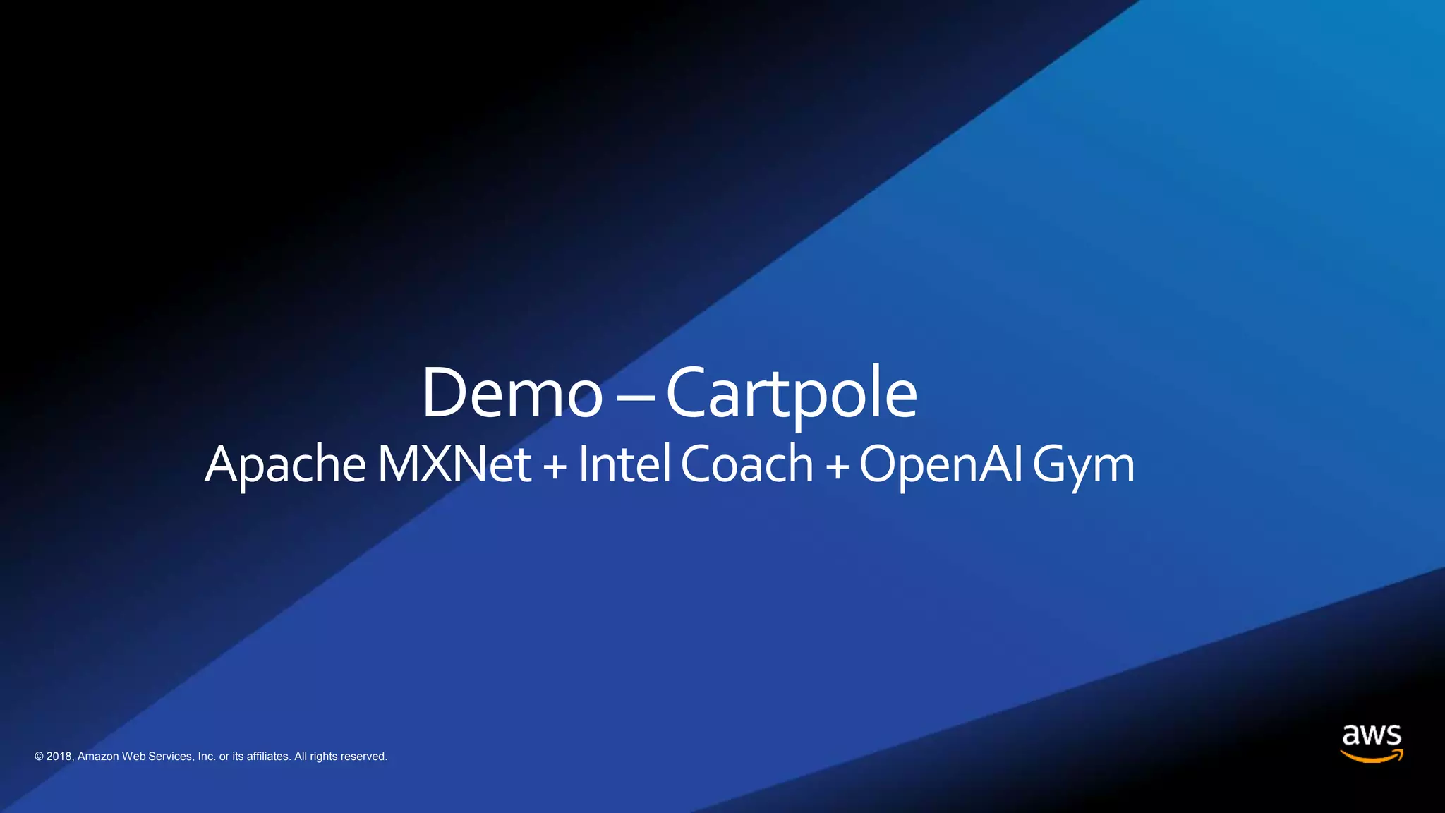 © 2018, Amazon Web Services, Inc. or its affiliates. All rights reserved.
 