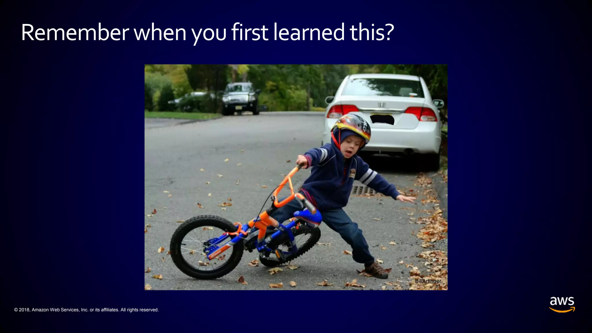 © 2018, Amazon Web Services, Inc. or its affiliates. All rights reserved.
Remember whenyoufirstlearned this?
 