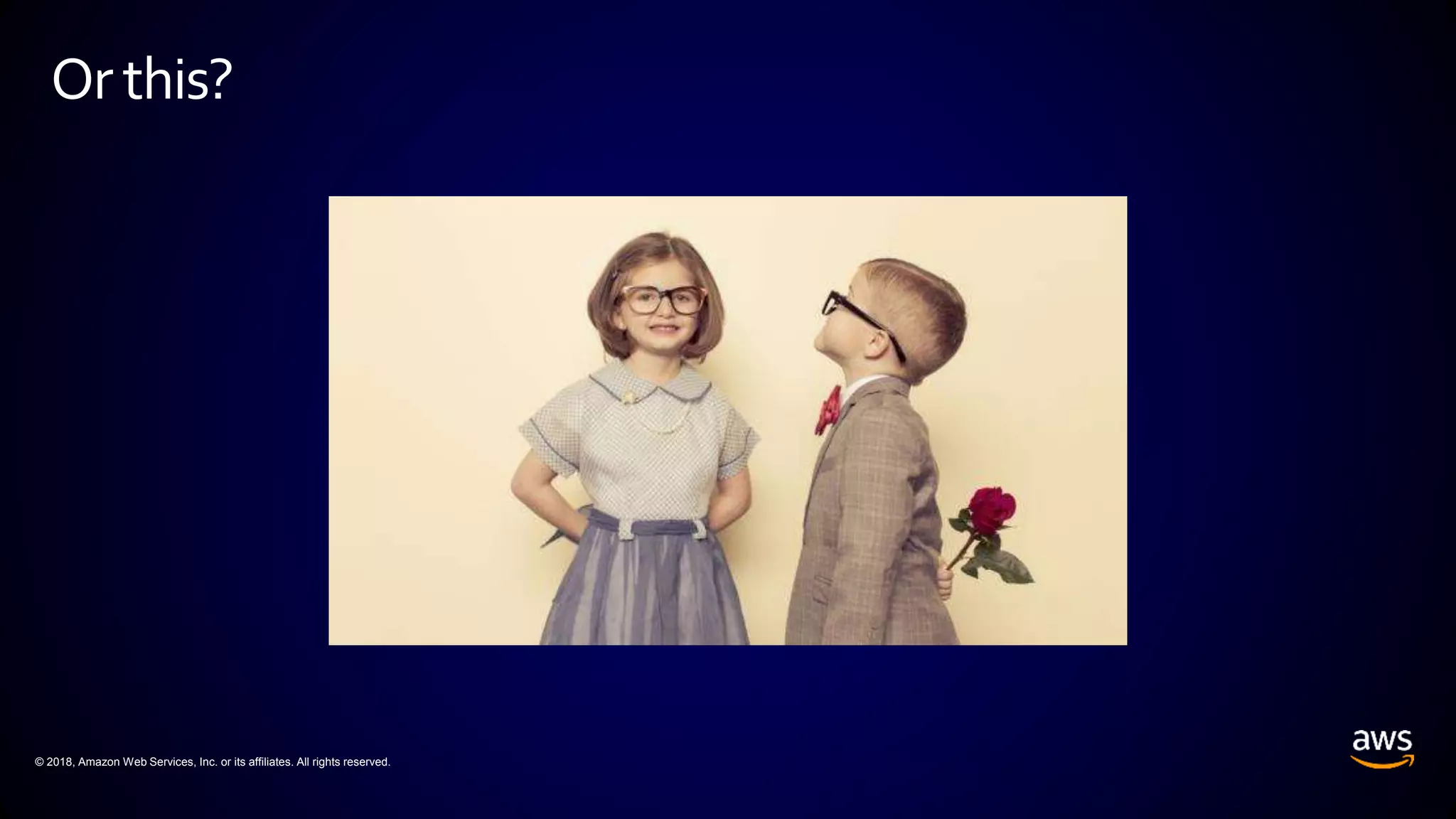 © 2018, Amazon Web Services, Inc. or its affiliates. All rights reserved.
Or this?
 