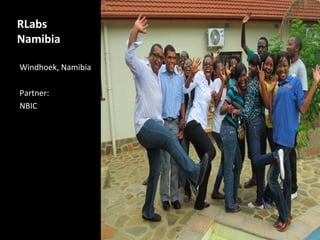 RLabs
Namibia

Windhoek, Namibia

Partner:
NBIC
 