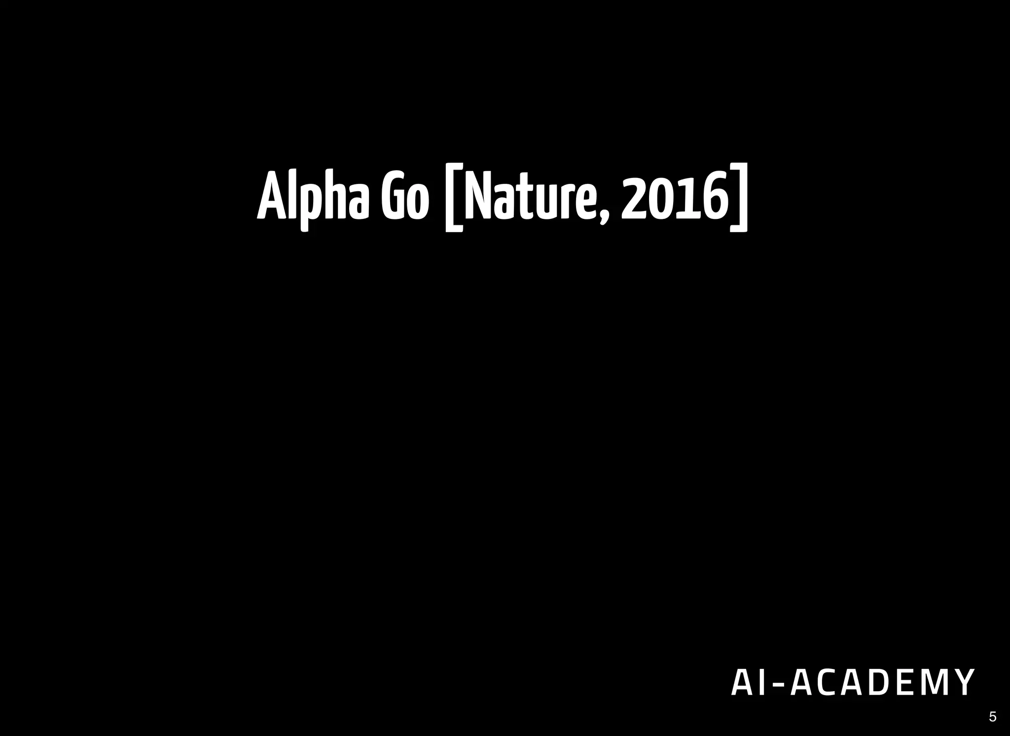 AlphaGo[Nature,2016]
5
 