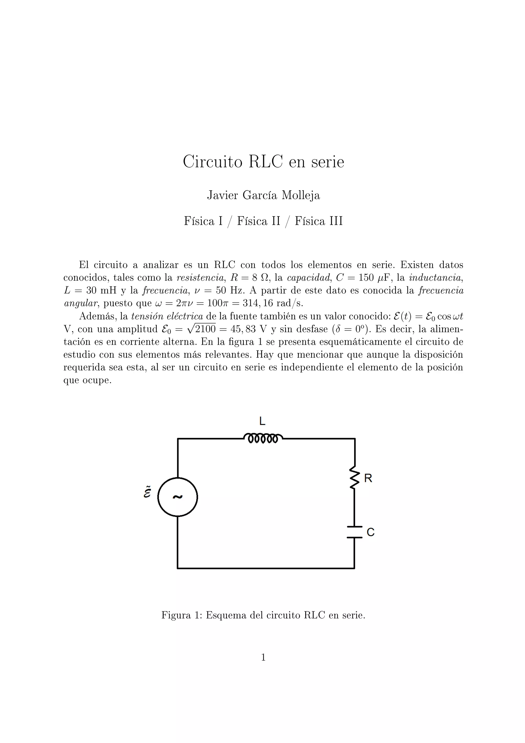Circuito RLC en serie | PDF