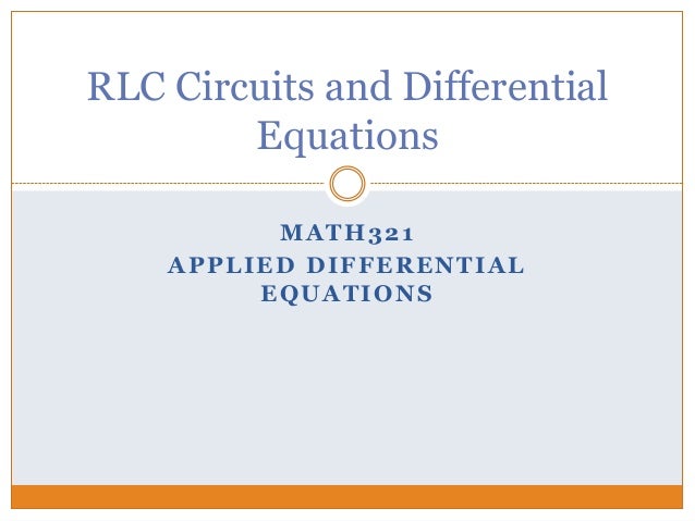 Uses Of Rlc Circuits