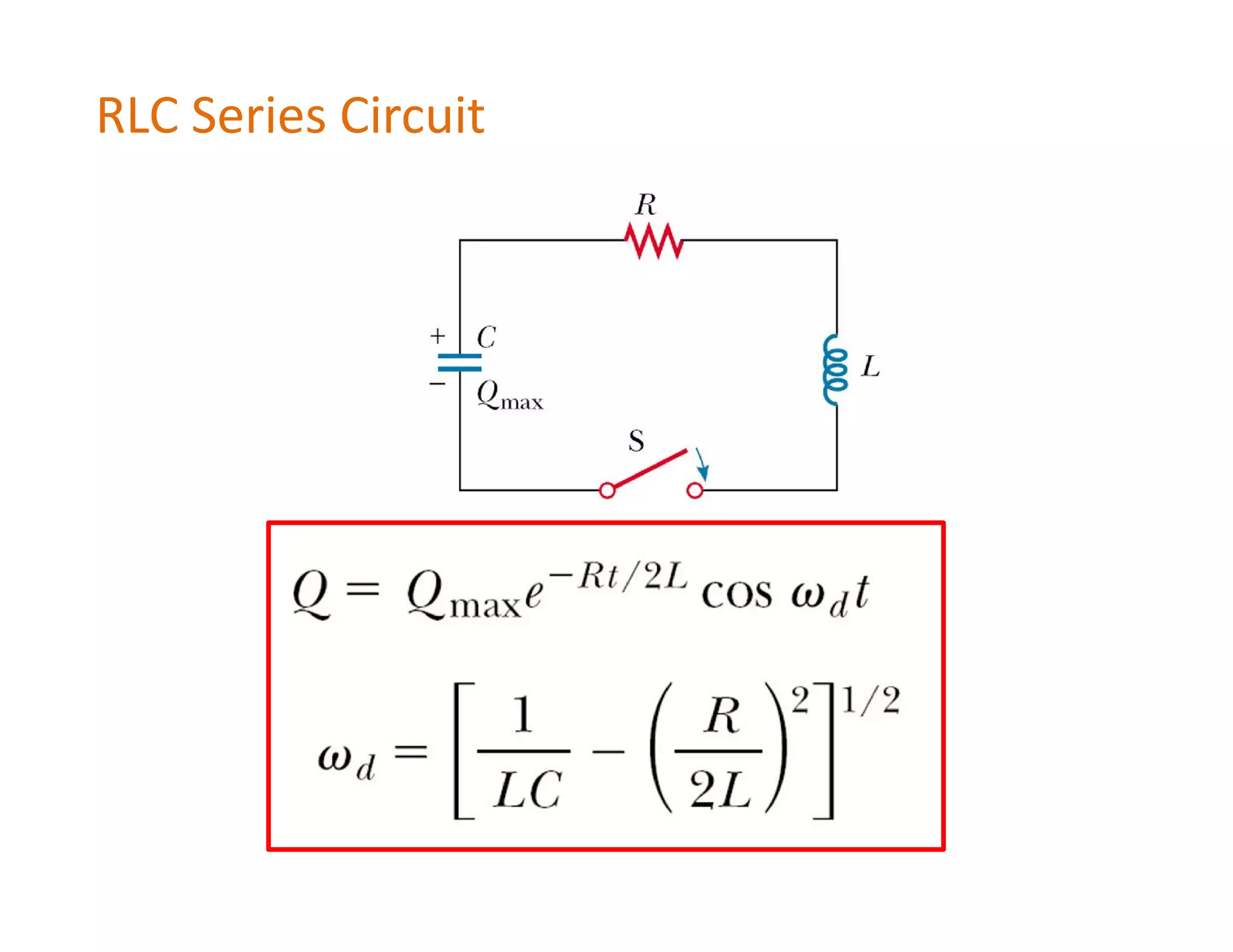 RLC Series Circuit
 