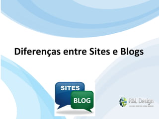 Para que serve um site para QUEM O VISITA? Desta maneira as respostas são mais específicas: O site serve para obter informações DETALHADAS de produtos/serviços Conseguir suporte técnico Entrar em contato com a empresa via e-mail, MSN, Skype, Help Desk, Telefone. Fazer a inscrição para cursos e eventos Comprar produtos, serviços e/ou softwares Diferenças entre Sites e Blogs 