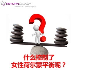什么控制了 
女性荷尔蒙平衡呢？ 
 