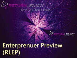 Enterprenuer Preview 
(RLEP) 
 