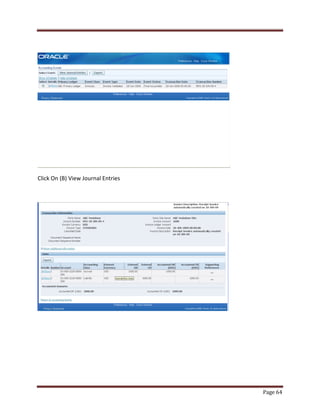 Page 64 
Click On (B) View Journal Entries 
 