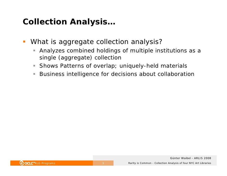 RLG Programs Rarity is Common