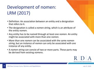 New Concepts: Nomens and Appellations | PPTX