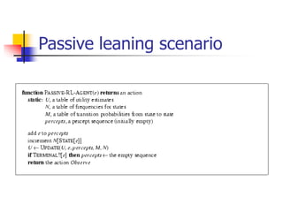Passive leaning scenario
 