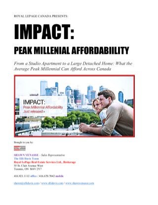 Royal LePage presents: IMPACT - Peak Millennial Affordability