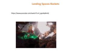 Landing Spacex Rockets
https://www.youtube.com/watch?v=4_igzo4qNmQ
 