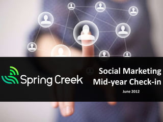 Social Marketing
Mid-year Check-in
       June 2012
 