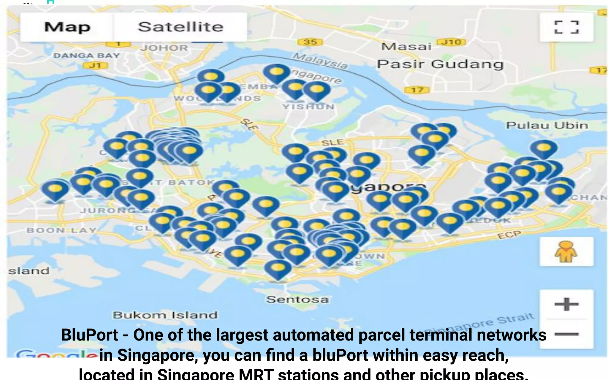 BluPort - One of the largest automated parcel terminal networks
in Singapore, you can ﬁnd a bluPort within easy reach,
 