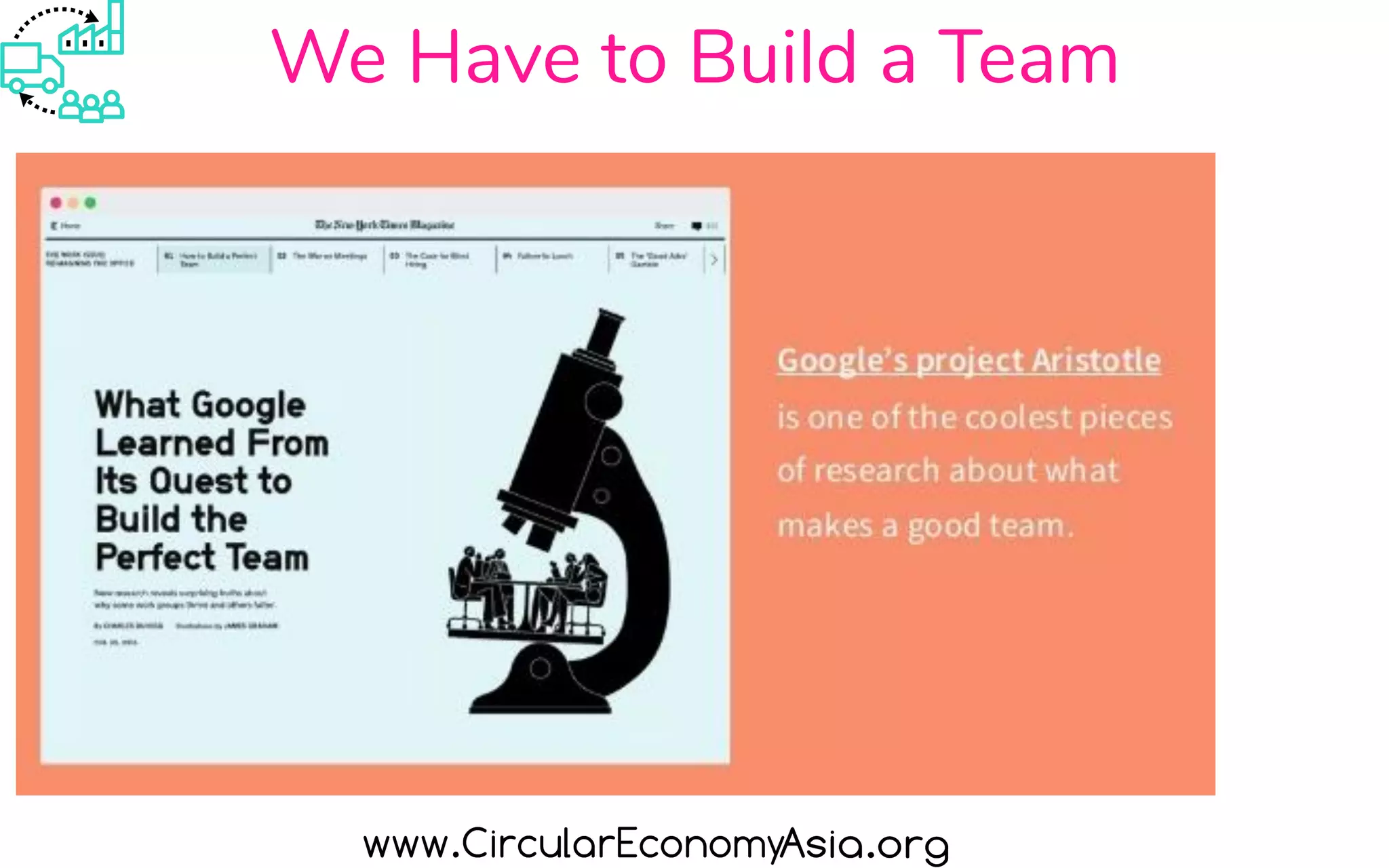 We Have to Build a Team
 