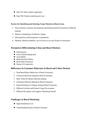 Rural Marketing | DOCX