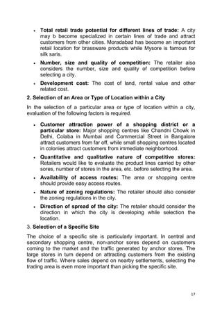 Retail Institutions Examples RETAIL MANAGEMENT | DOCX
