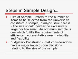 Rm 6 Sampling Design | PPT