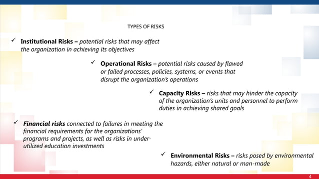 Risk Management Plan focussing on the understanding prioritization ...