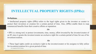 Ipr Step RM-IPR.pptx which includes basic steps for IPR | PPTX