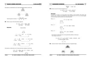 01 02COLEGIO DE CIENCIAS LORD KELVIN 5to Año Secundaria RAZONAMIENTO MATEMÁTICO 5to Año Secundaria
De acuerdo a los observado en los 3 casos particulares podemos concluir que:
1 2 3 48 49 50
Total de puntos de contacto = 3675
2
50:49
.3 =





02. Hallar la suma d cifras del producto siguiente:

cifras50cifras50
999...999x777...777P =
Resolución:
  )1(99639x7
cifra1cifra1
==→=
  )2(918762399x77
cifras2cifras2
==→=
)3(927776223999x777
cifras3cifras3
==→=

De acuerdo a lo observado en los 3 casos particulares, podemos concluir que:
223...77622...7799...999x77...777
cifras50cifras50
=
= 9 (50) = 450
03.Calcular la suma de cifras del resultado de “A”
  
cifras"1n"
2
cifras"n"
)2225...222777...777(A
−
+=
Resolución:
El valor de “n” pude ser un valor grande como también un valor pequeño. Para hacerlo más
sencillo, vamos a analizar este problema para valores pequeños de “n” (2; 3 y 4) y al fina, después
de observarlo que sucede sacaremos una conclusión general.
Para: n = 2
(77 + 5)2
= (82)2
= 6724
Scifras = 19
Para: n = 3
(777 + 25)2
= (802)2
= 643204
Scifras = 19
Para: n = 4
(7777 + 225)2
= 64032004
Scifras = 19
De acuerdo a lo observado en los 3 casos particulares podemos concluir que:
Para cualquier valor de “n”
004...003200...6400)225..2277...77(A
"cifras1n"
2
"cifrasn"
=+=
−

Scifras = 19
04. Calcular el total de “hojitas sombreadas” que hay en la siguiente figura.
1 2 3 49 50 51
S5RM31B “El nuevo símbolo de una buena educación...” S5RM31B “El nuevo símbolo de una buena educación...”
Suma de cifras
Suma de
cifras
 