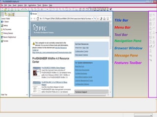 Title Bar
Menu Bar
Tool Bar
Navigation Pane
Browser Window
Message Pane
Features Toolbar
 