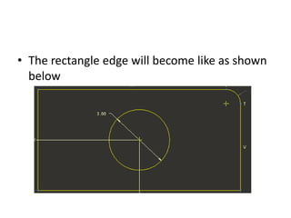 • The rectangle edge will become like as shown
  below
 