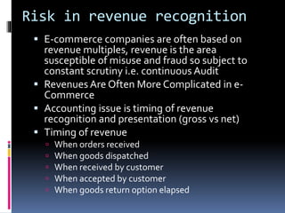 Revenue Recognition Risk Risk Management ecommerce | PPTX