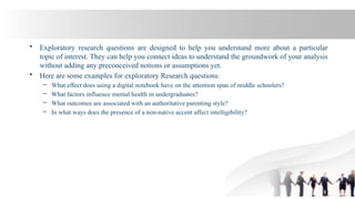 Comprehensive Guide to Business Research Design and Exploratory ...