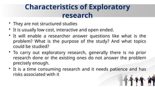 Comprehensive Guide to Business Research Design and Exploratory ...