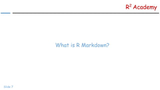 R Markdown Tutorial For Beginners | PDF
