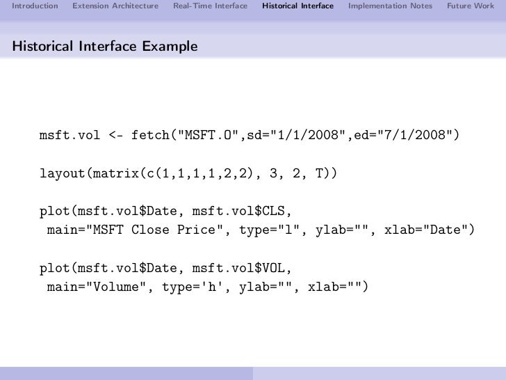 real-time market data in r real-time market data in r, Presentation templates