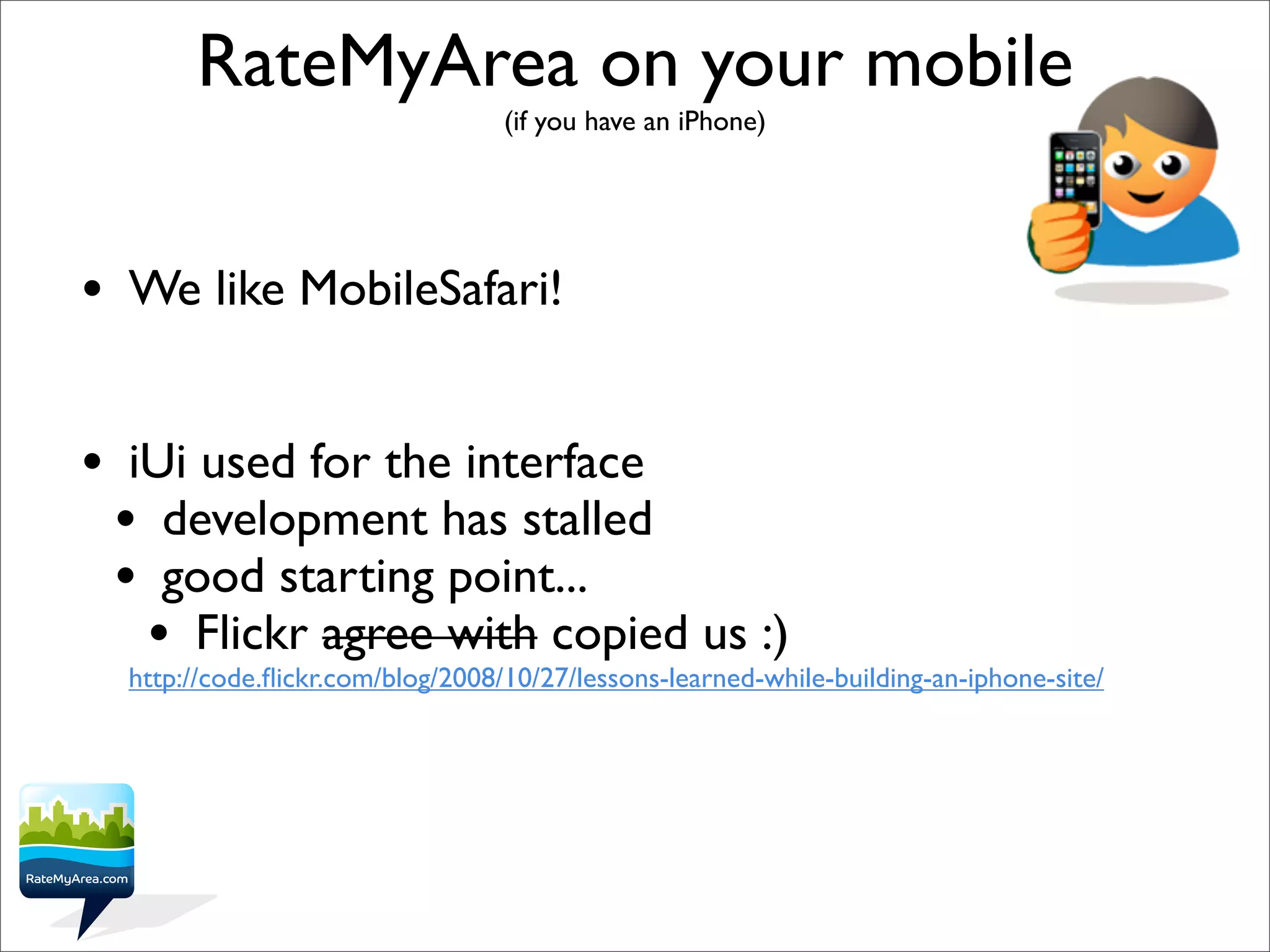 RateMyArea - interesting rails bits
